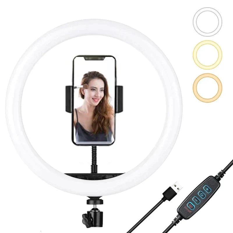 Ring Light com suporte para celular - OCEANSPRIME