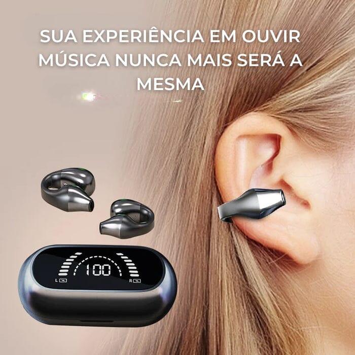 Fone De Ouvido Bluetooth - EarClips De Condução Óssea - OCEANSPRIME