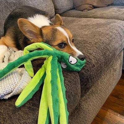 Brinquedo Mastigável Polvo Anti Stress Para Cães - OCEANSPRIME